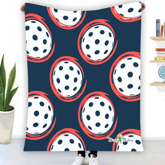 Dizzy Pickle Van Pickleball Courtside Flannel Blanket