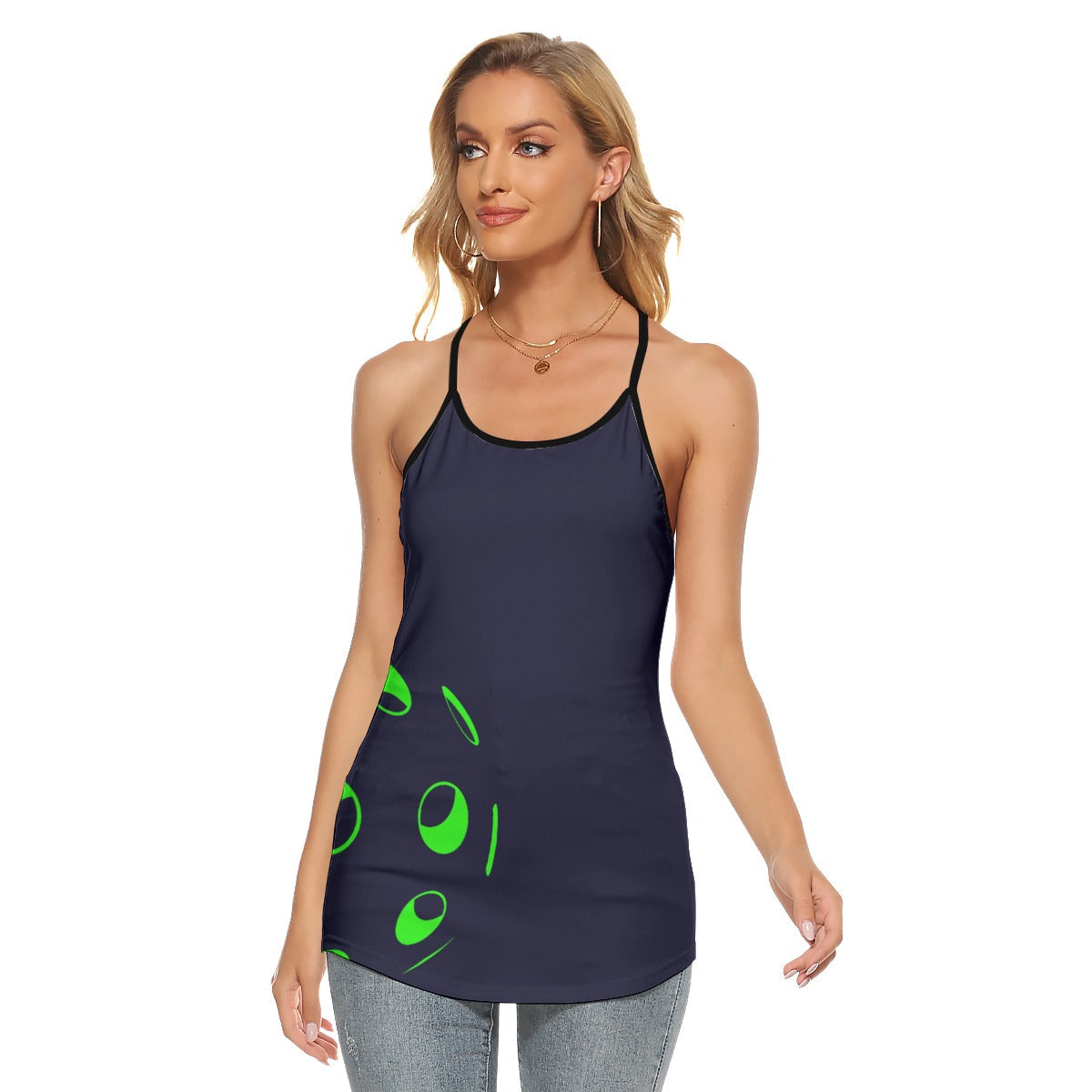 3X-LARGE Dizzy Pickle Lisa NG Ball Women's Pickleball Cut-out Crisscross Back Sleeveless Tank