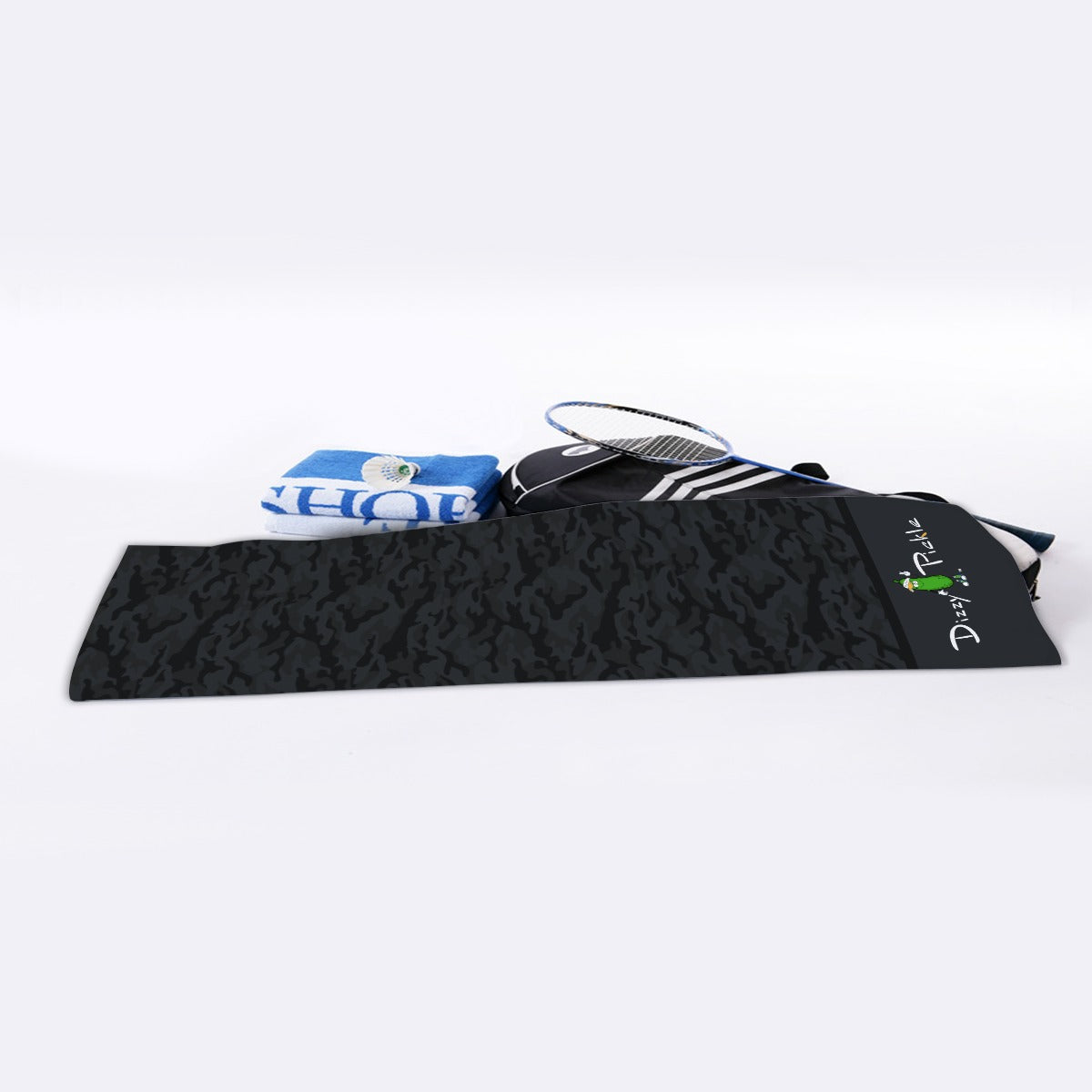 Dizzy Pickle Jan Charcoal_Black Pickleball Cooling Sports Towel