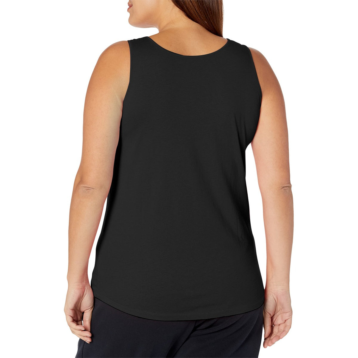 3X-LARGE Dinking Diva - Black - Women's Wide Strap Tank by Dizzy Pickle (Plus Size)