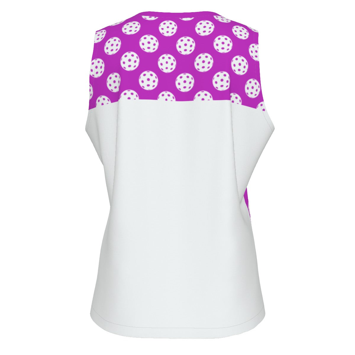 MEDIUM GrayC - Balls - Violet - Women's Pickleball Sports Tank by Dizzy Pickle