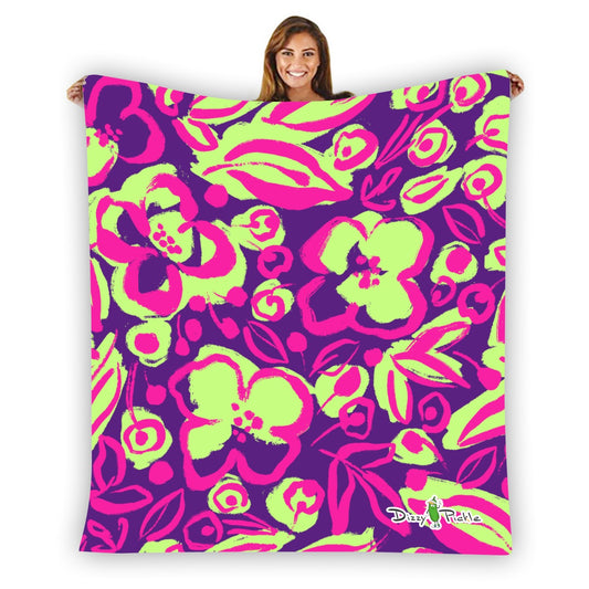 Dizzy Pickle Lesia PPG Pickleball Courtside Flannel Blanket