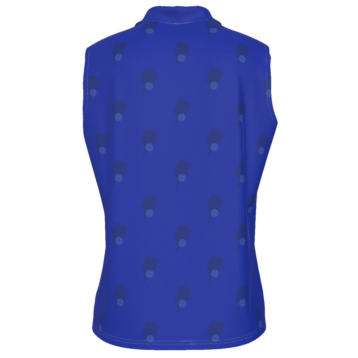 Dizzy Pickle Lynne Blue Paddles Women's Pickleball Sleeveless Polo Shirt