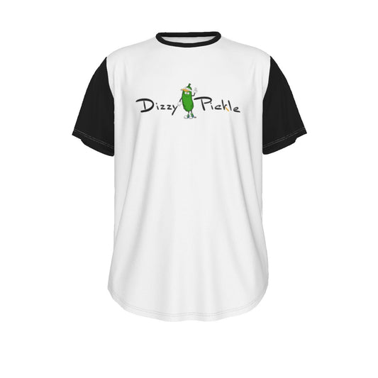 MEDIUM DZY P Classic - White/Black - Men's Short Sleeve Rounded Hem by Dizzy Pickle