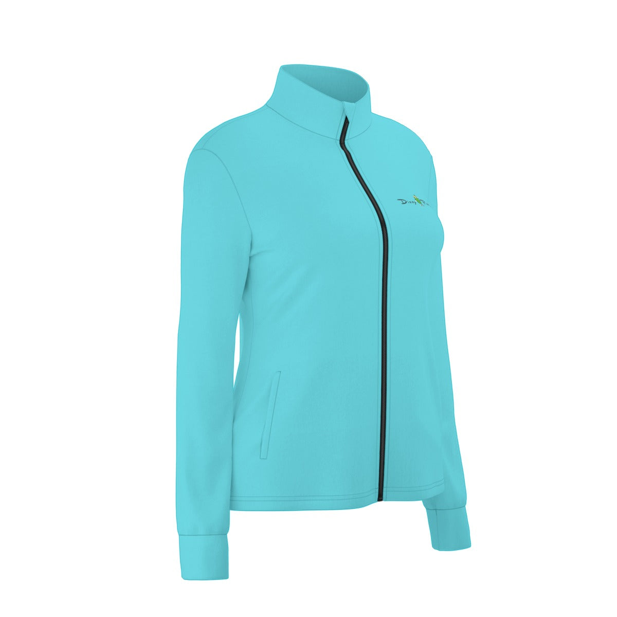 Dizzy Pickle DZY P Classic Azure Blue Women's Pickleball Long Sleeve Thumbhole Jacket