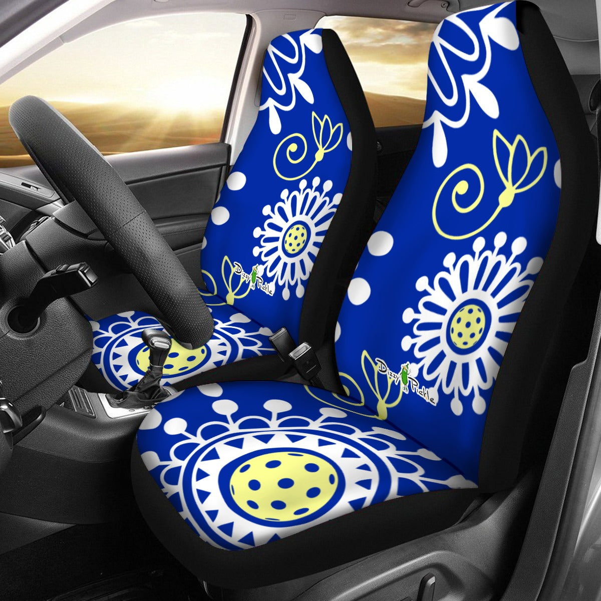 Dizzy Pickle Coming Up Daisies BY Universal Car Seat Cover (Includes a pair of seat covers.)