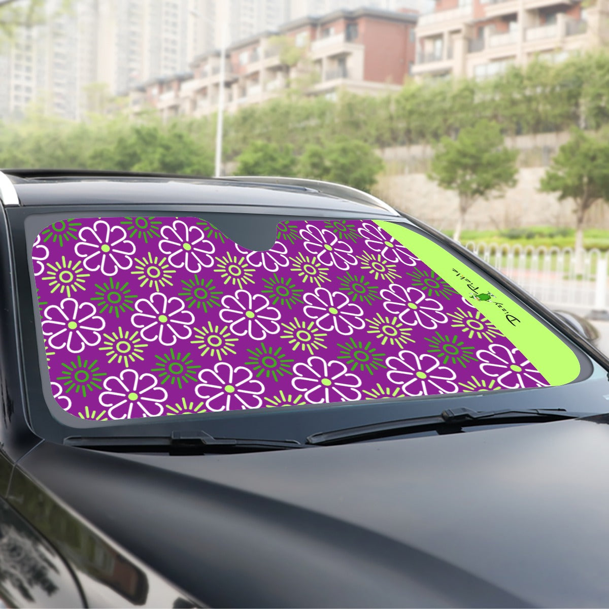 Dizzy Pickle April Purple Pickleball Windshield Sunshade