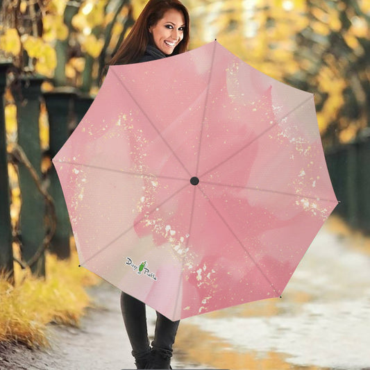 Dizzy Pickle Barbara Sweet Rose Pickleball Automatic Button Release Umbrella