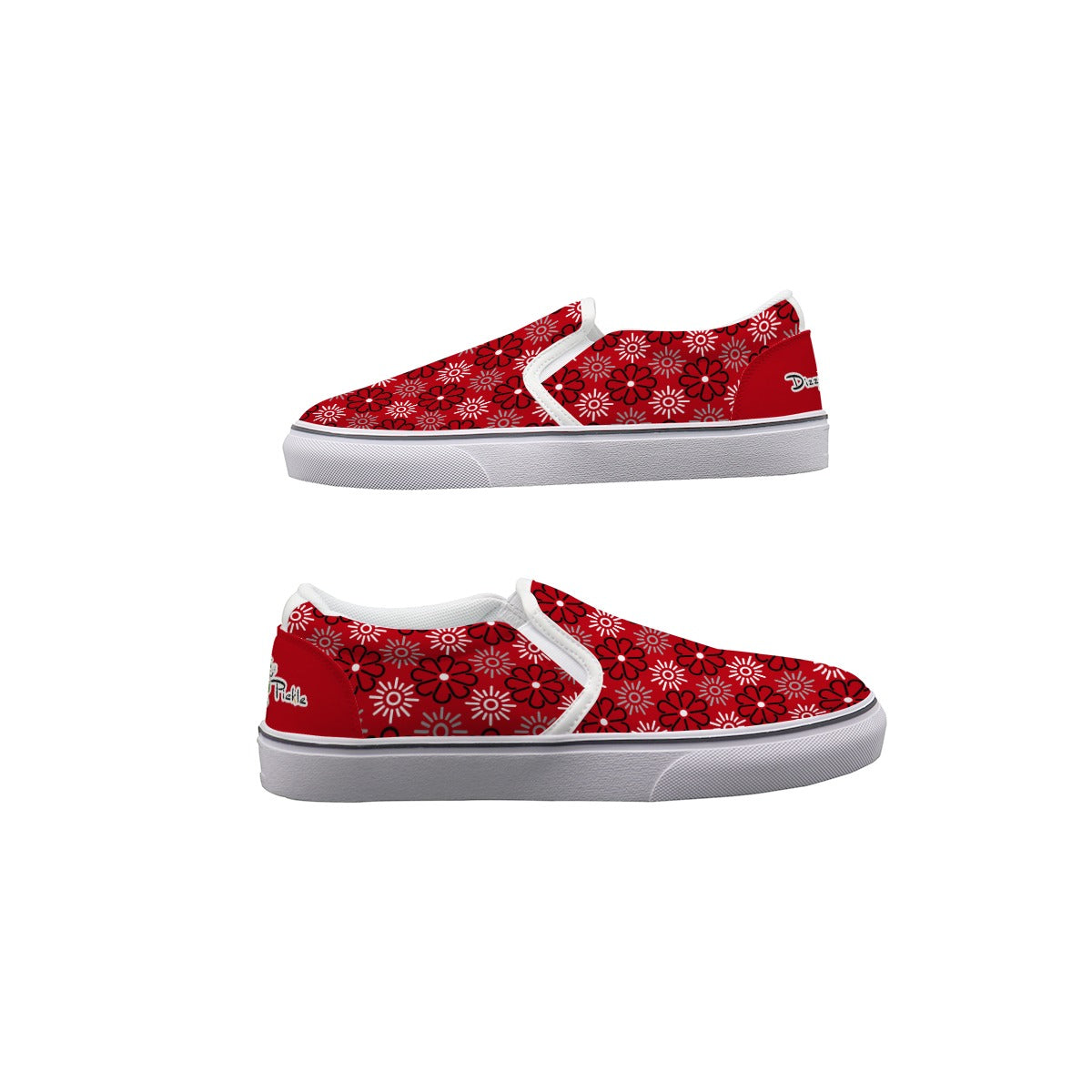Dizzy Pickle April Red Women's Casual Slip-On Canvas Shoes