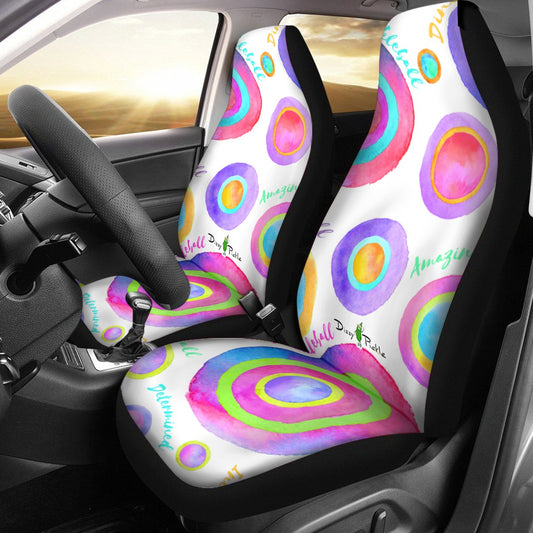 Dizzy Pickle Emily Empowered Universal Car Seat Cover (Includes a pair of seat covers.)