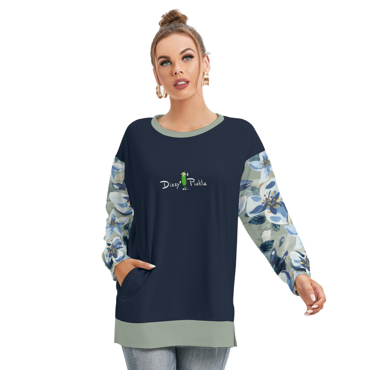 Dizzy Pickle Ruby Women's Pickleball Side Split O-Neck Sweatshirt