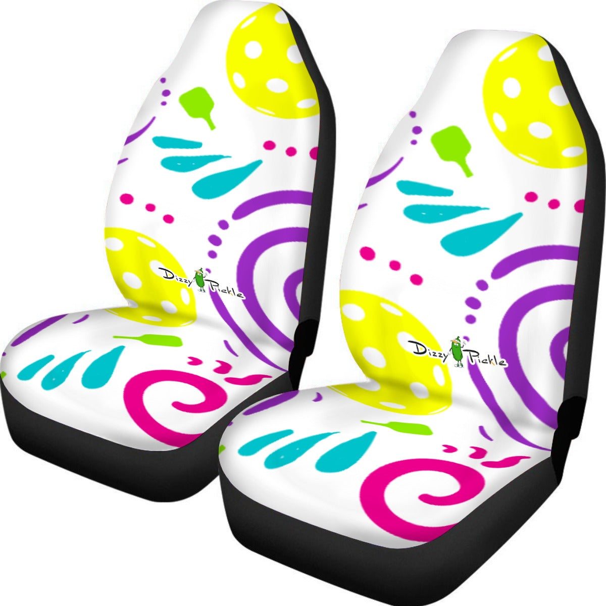 Dizzy Pickle It's Swell White Universal Car Seat Cover (Includes a pair of seat covers.)