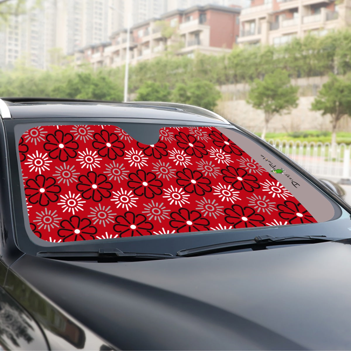 Dizzy Pickle April Red Pickleball Windshield Sunshade