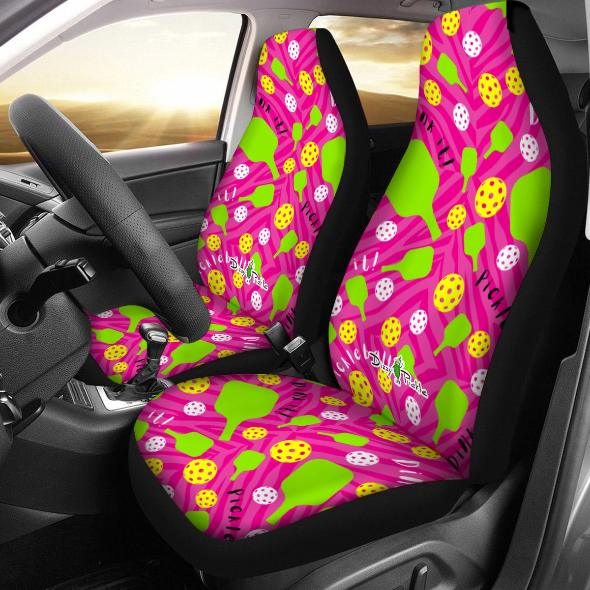 Dizzy Pickle Dinking Diva PG Universal Car Seat Cover (Includes a pair of seat covers.)