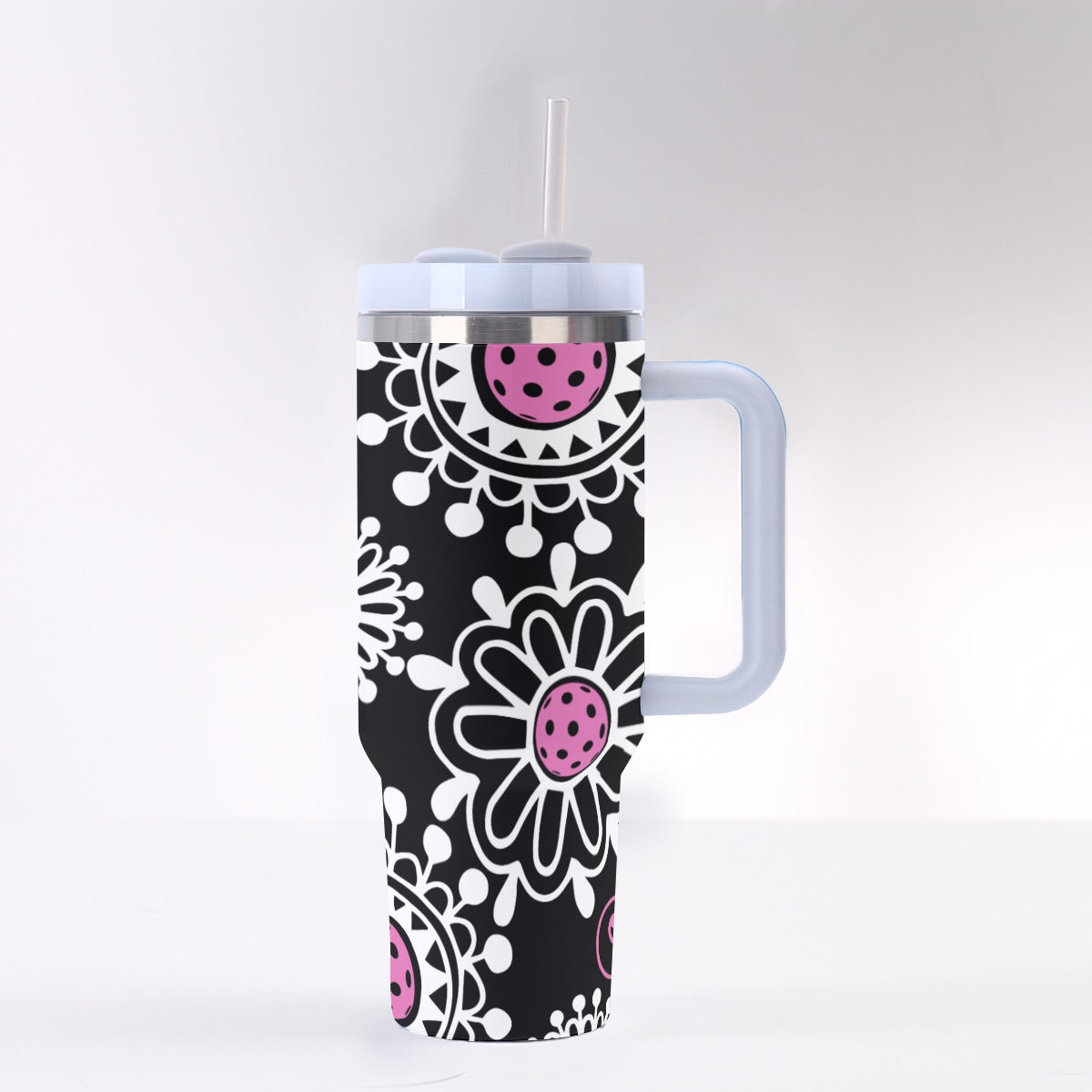 Dizzy Pickle Coming Up Daisies BP 40 oz. Mega Pickleball Insulated Tumbler with Handle