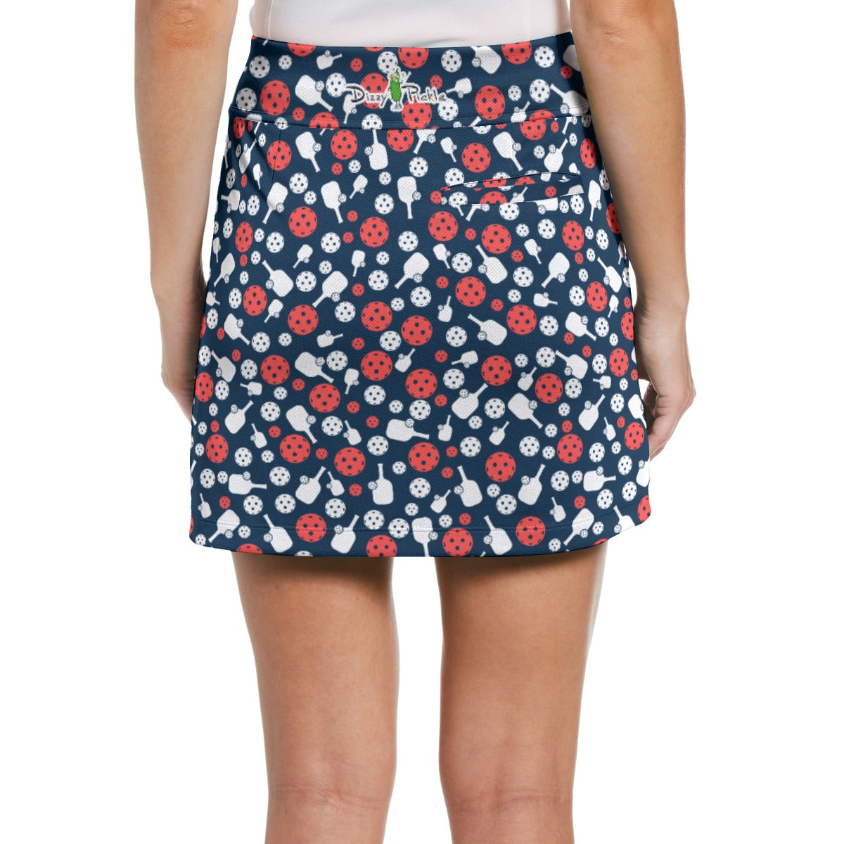 Dizzy Pickle Van Mini Paddles and Balls Women's 17" Performance Pickleball Skort and Inner Shorts