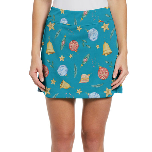 Dizzy Pickle Christmas Ornaments Women's 17" Performance Pickleball Skort with Inner Shorts