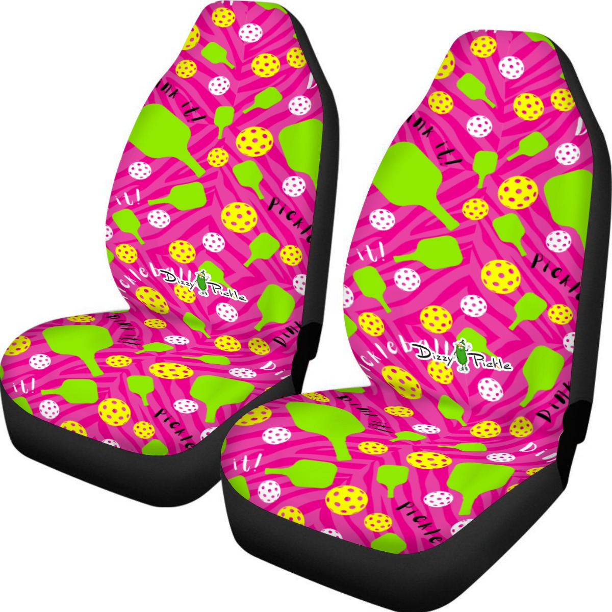 Dizzy Pickle Dinking Diva PG Universal Car Seat Cover (Includes a pair of seat covers.)