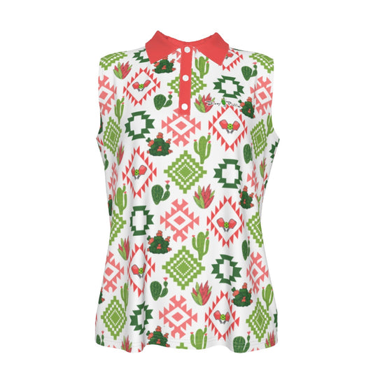 Dizzy Pickle Tammy PP2 Women's Pickleball Sleeveless Polo Shirt
