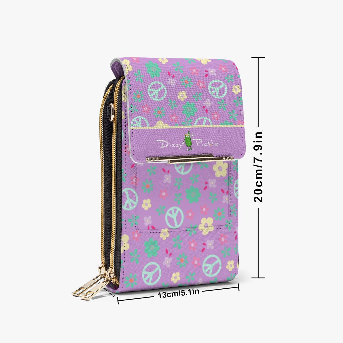 Dizzy Pickle Hope Lavender Women's Pickleball Mobile Phone  Crossbody Bag