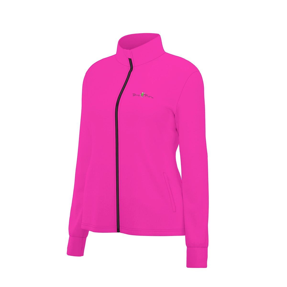 Dizzy Pickle DZY P Classic Hot Pink Women's Pickleball Long Sleeve Thumbhole Jacket