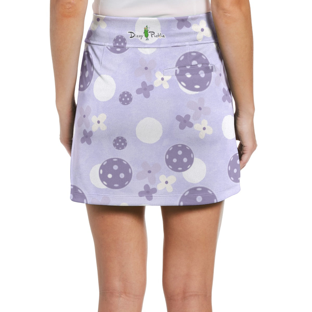 Dizzy Pickle Sophie Blooms and Balls Women's 17" Performance Pickleball Skort and Inner Shorts