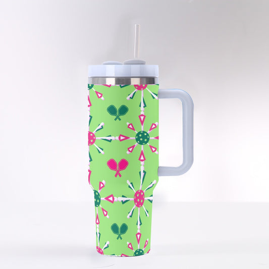 Dizzy Pickle Penny Paddles and Balls Large PG 40 oz. Mega Pickleball Insulated Tumbler with Handle