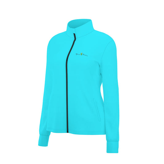 Dizzy Pickle DZY P Classic Bright Blue Women's Pickleball Long Sleeve Thumbhole Jacket