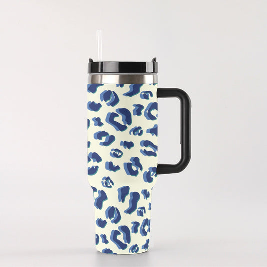 Dizzy Pickle Anne Leopard Print 40 oz. Mega Pickleball Insulated Tumbler with Handle