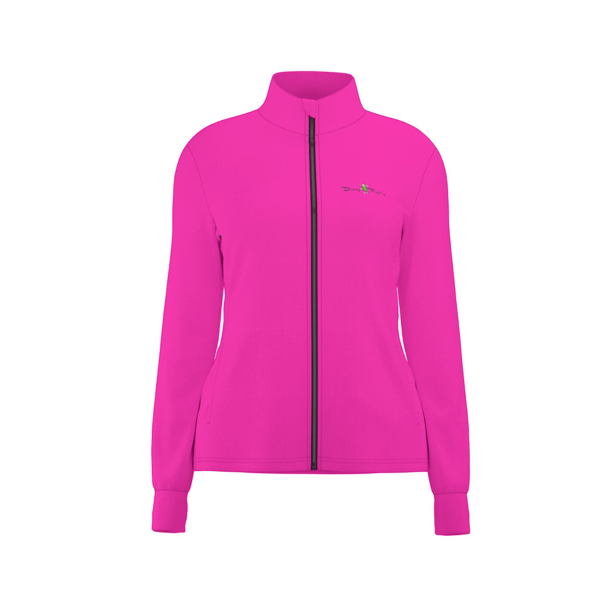 Dizzy Pickle DZY P Classic Hot Pink Women's Pickleball Long Sleeve Thumbhole Jacket