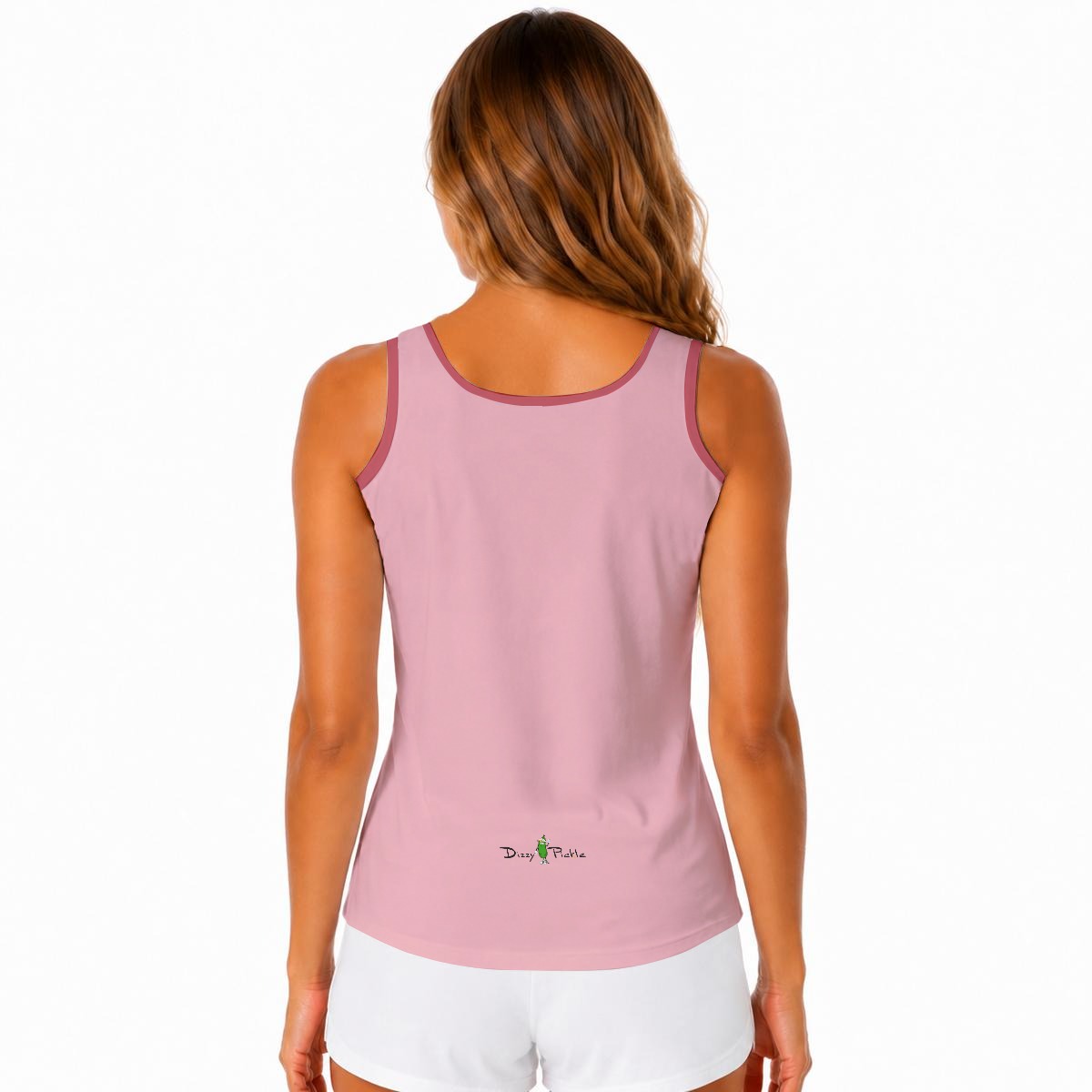 Dizzy Pickle DZY P Classic Pink Passion Women's Sleeveless Performance Tank Top with Built-In Bra