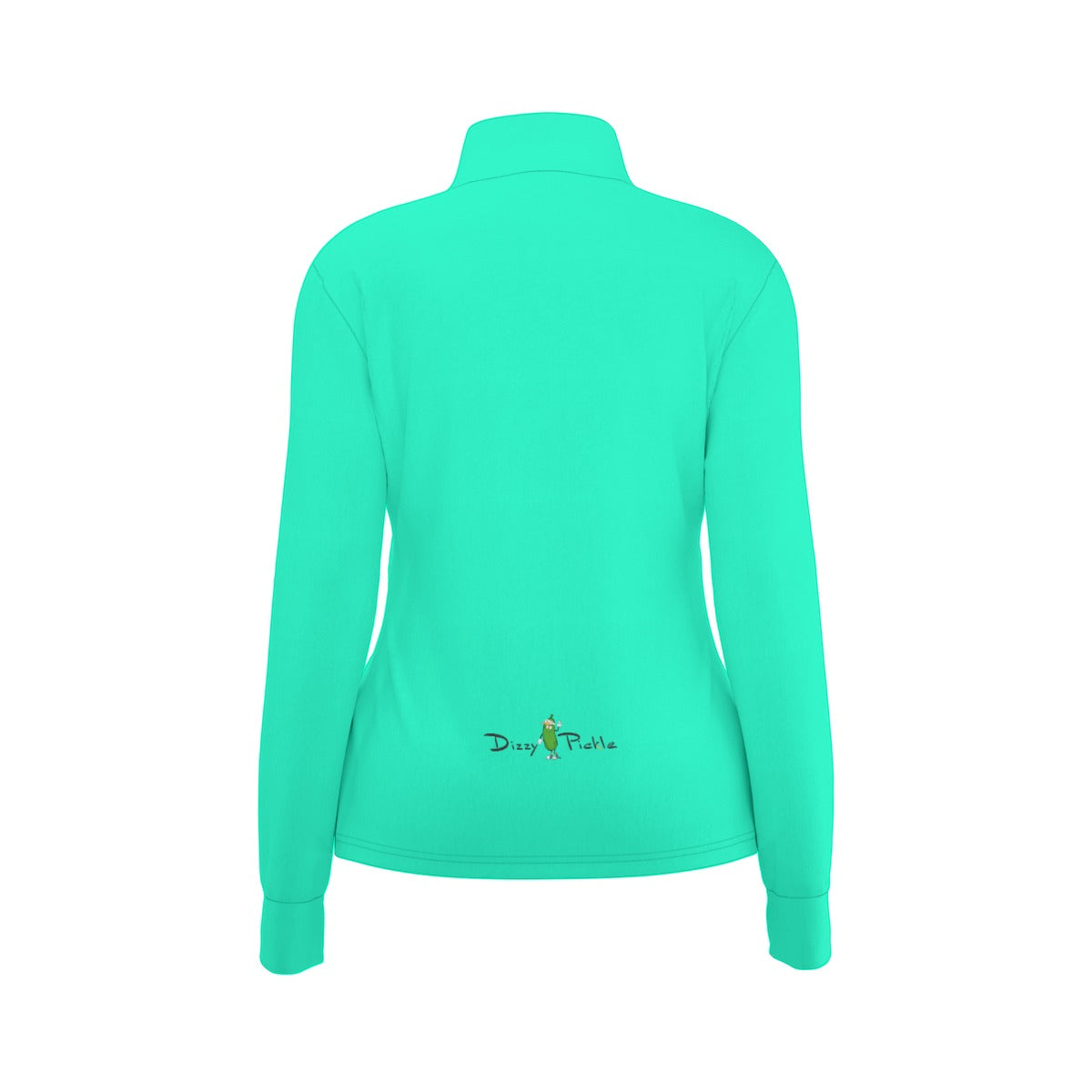 Dizzy Pickle DZY P Classic Aqua Women's Pickleball Long Sleeve Thumbhole Jacket
