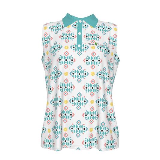 Dizzy Pickle Karen PP Women's Pickleball Sleeveless Polo Shirt