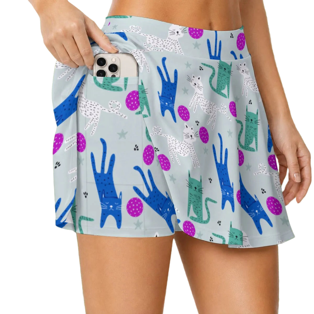 Dizzy Pickle GrayC Women's (16" - 17") Active A-Line Swing Pickleball Skort