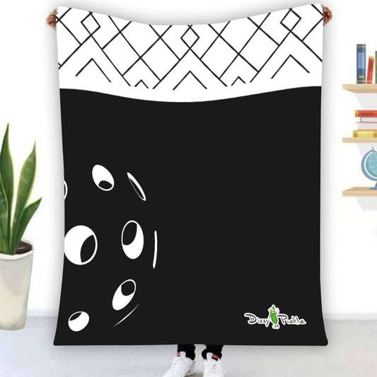 Dizzy Pickle Lisa BW Pickleball Courtside Flannel Blanket