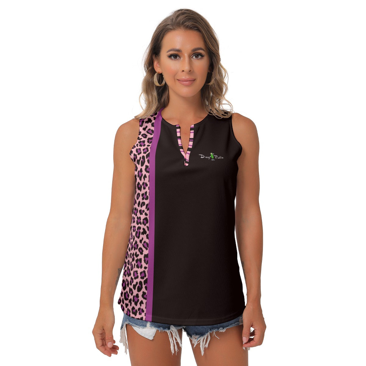 Dizzy Pickle Amber BPP Women's Pickleball Sleeveless V-Neck Top