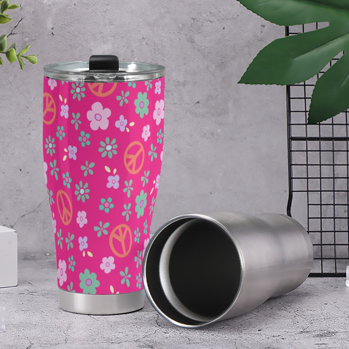 Dizzy Pickle Hope Rose Pickleball 30oz Insulated Tumbler 3.94"x7.87"x2.95"