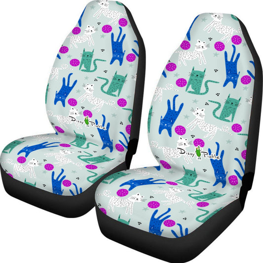 Dizzy Pickle GrayC Universal Car Seat Cover (Includes a pair of seat covers.)