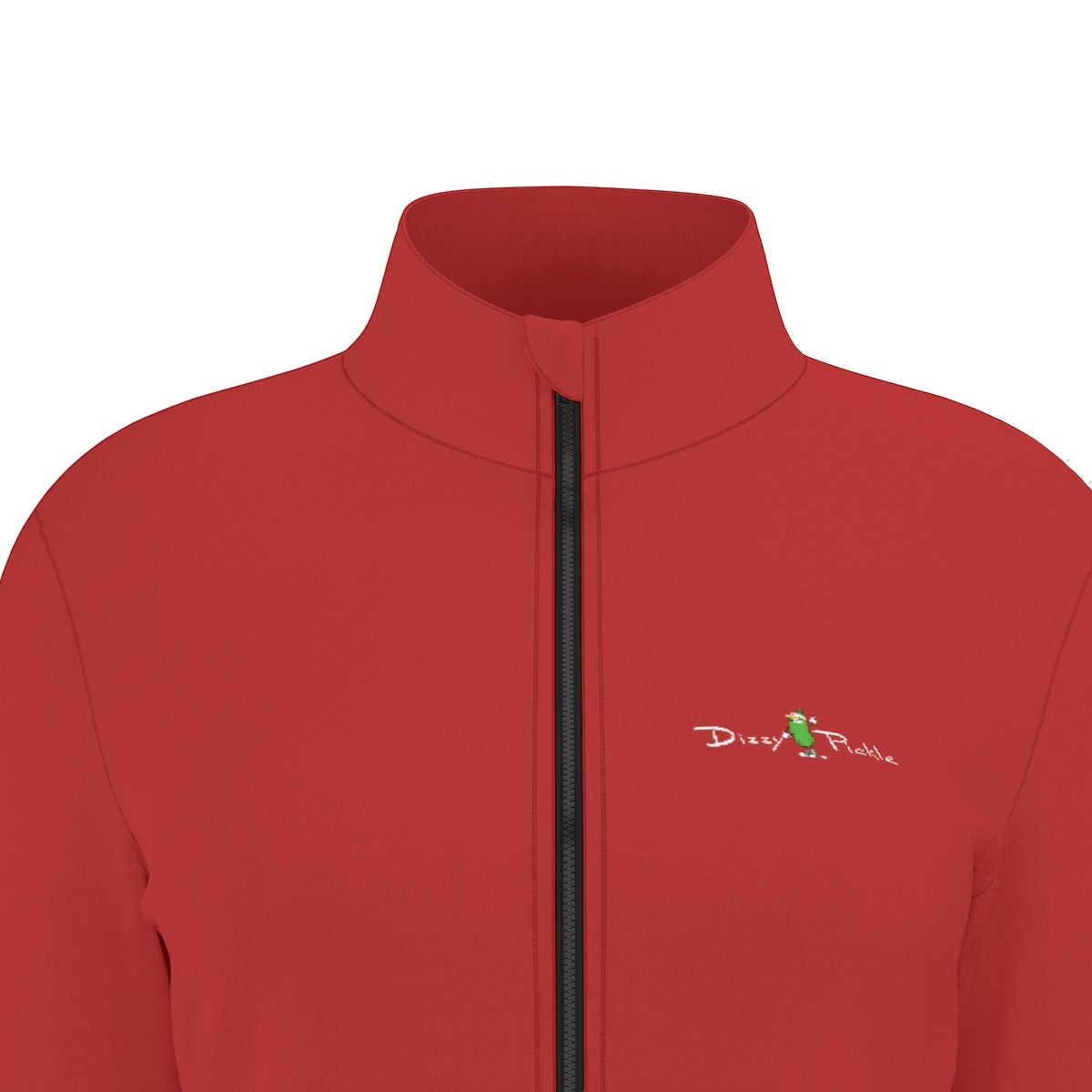 Dizzy Pickle DZY P Classic Deep Red Women's Pickleball Long Sleeve Thumbhole Jacket