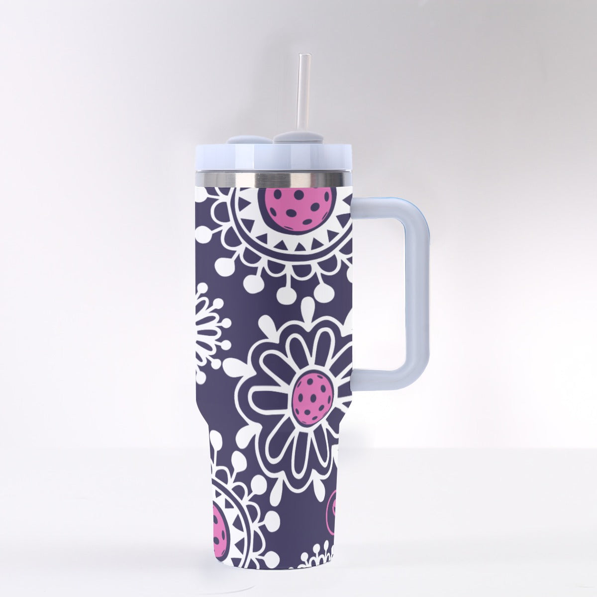 Dizzy Pickle Coming Up Daisies PP 40 oz. Mega Pickleball Insulated Tumbler with Handle