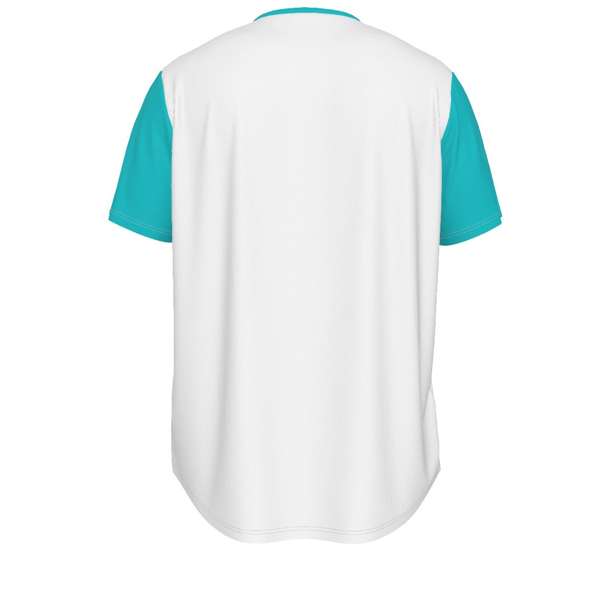 LARGE DZY P Classic - White/Cool Teal - Men's Short Sleeve Rounded Hem by Dizzy Pickle