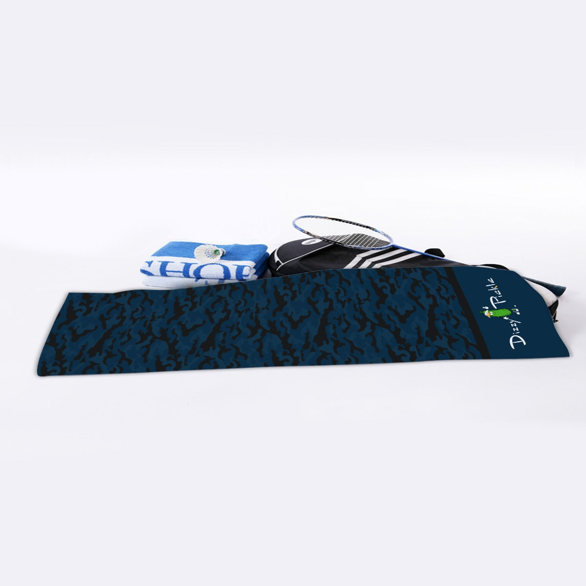 Dizzy Pickle Jan Navy Blue Pickleball Cooling Sports Towel