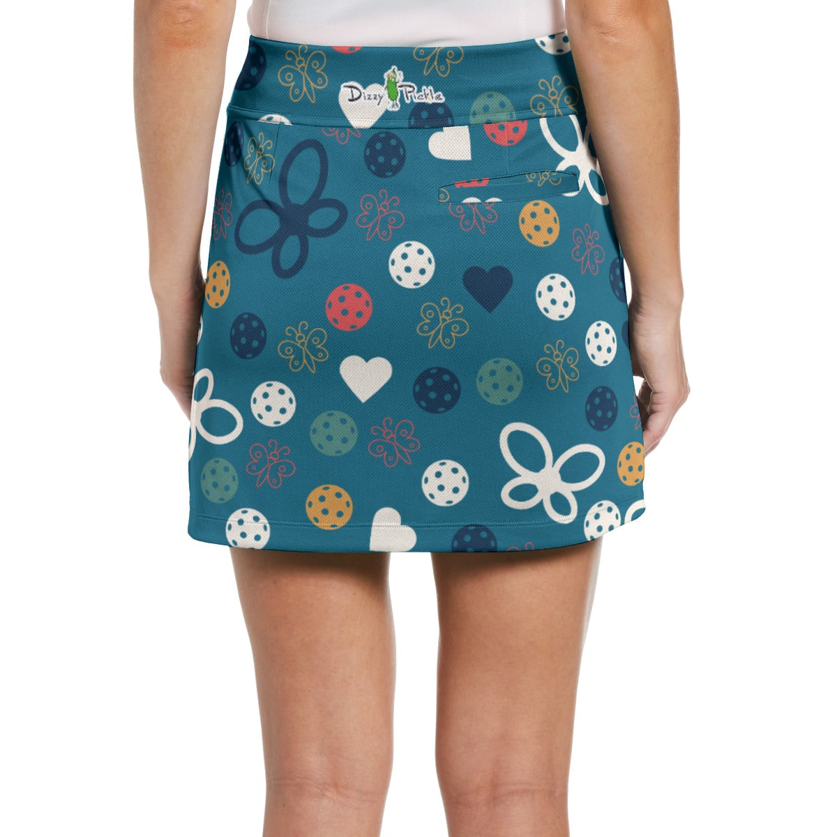Dizzy Pickle Penny Blues Main Women's 17" Performance Pickleball Skort and Inner Shorts