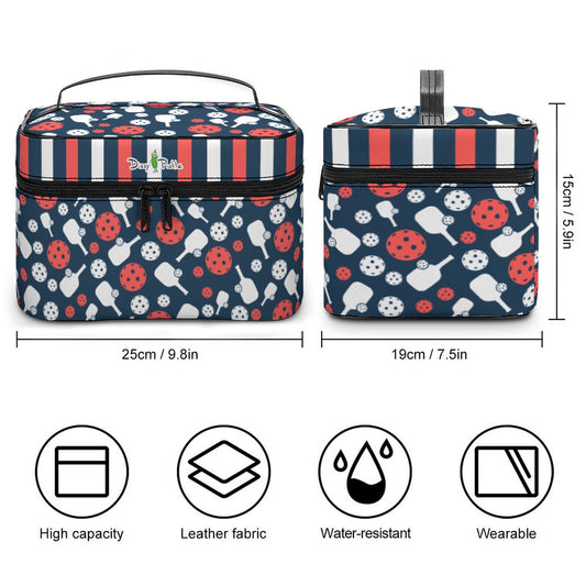 Dizzy Pickle Van Paddles and Balls Pickleball Travel Toiletry Bag