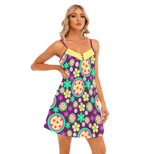 Dizzy Pickle Charlotte Pickleball V-Neck Sleeveless Cami Nightgown