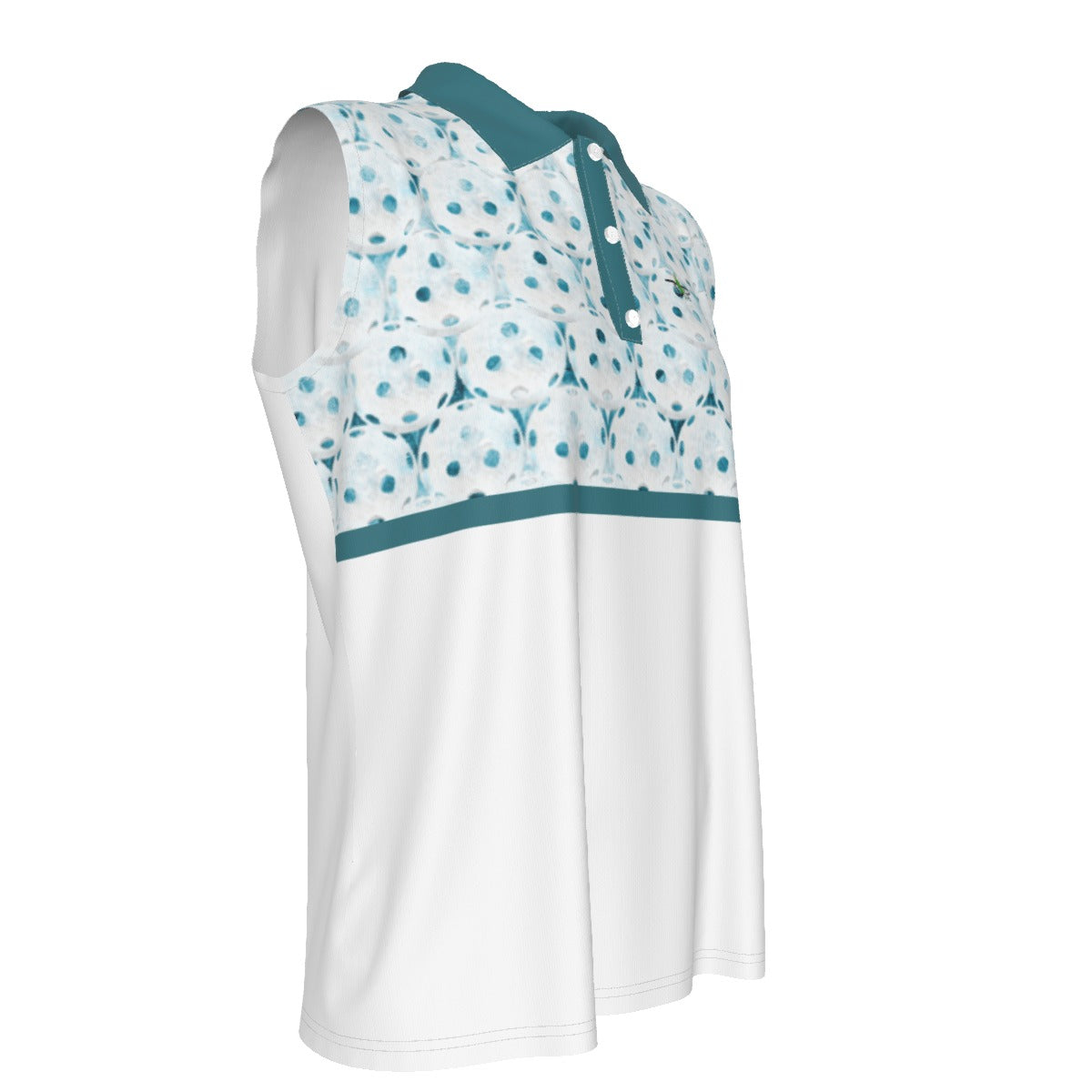 Dizzy Pickle Heidi TW Balls Solid Women's Pickleball Sleeveless Polo Shirt