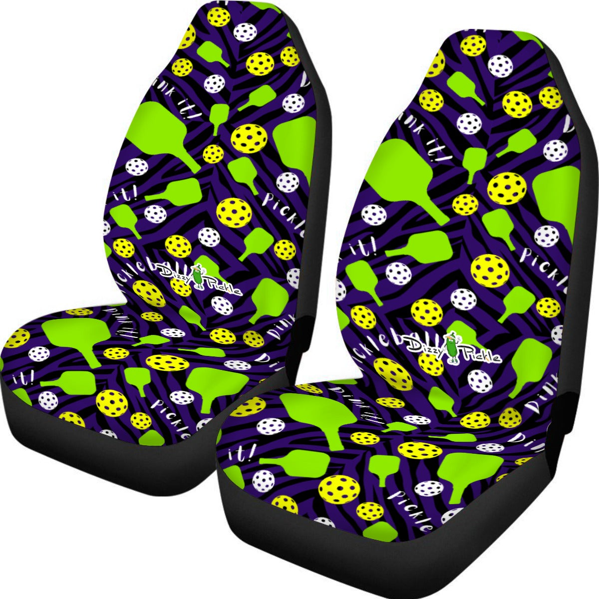 Dizzy Pickle Dinking Diva BG Universal Car Seat Cover (Includes a pair of seat covers.)