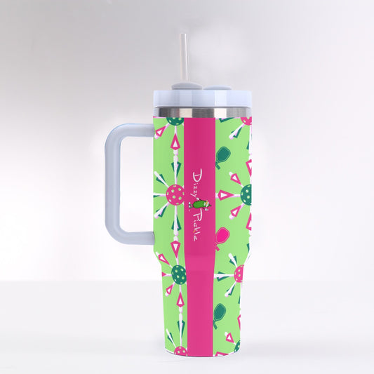 Dizzy Pickle Penny Paddles and Balls Large PG 40 oz. Mega Pickleball Insulated Tumbler with Handle