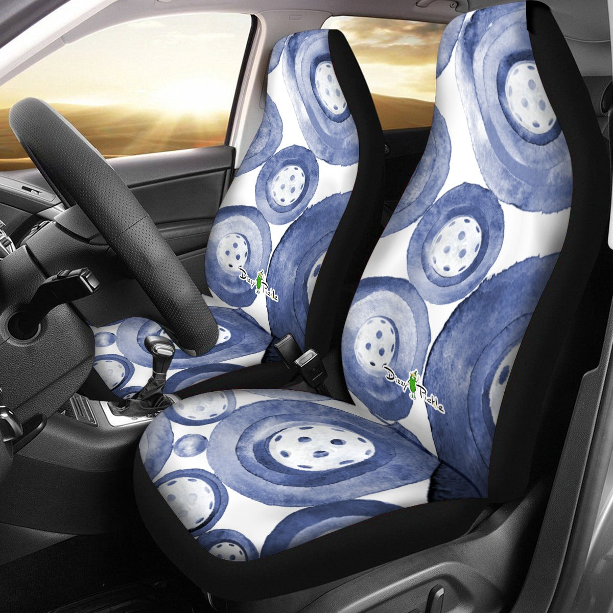 Dizzy Pickle Heidi BW Universal Car Seat Cover (Includes a pair of seat covers.)