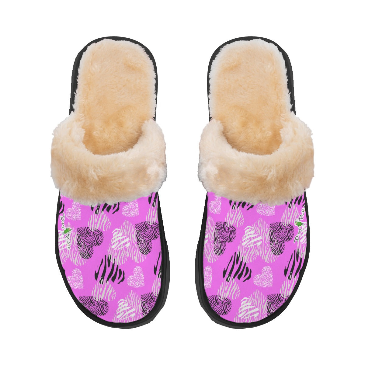 Dizzy Pickle Shelley Pink Women's Pickleball Plush Slippers